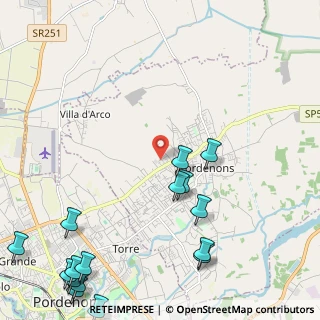 Mappa Via Roveredo, 33084 Cordenons PN, Italia (3.1775)