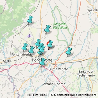 Mappa Via Roveredo, 33084 Cordenons PN, Italia (5.68636)
