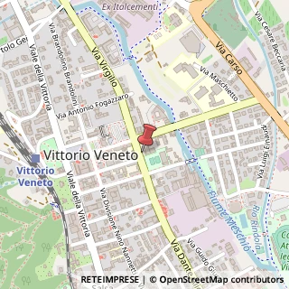 Mappa Via Dante Alighieri, 13, 31029 Vittorio Veneto, Treviso (Veneto)