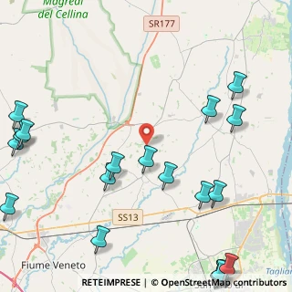 Mappa Via Domanins, 33080 Castions PN, Italia (6.4235)
