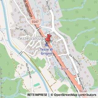 Mappa 38055 Tezze TN, Italia, 38055 Grigno, Trento (Trentino-Alto Adige)