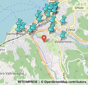 Mappa Via Giacomo Puccini, 21010 Germignaga VA, Italia (1.045)