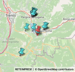 Mappa Via Fabio Filzi, 38052 Caldonazzo TN, Italia (6.56632)