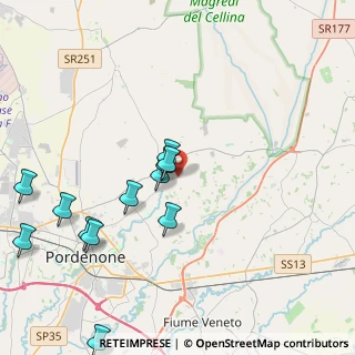 Mappa Via Fratelli Bandiera, 33084 Cordenons PN, Italia (4.42833)