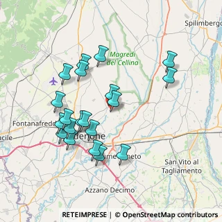 Mappa Via Fratelli Bandiera, 33084 Cordenons PN, Italia (7.2555)
