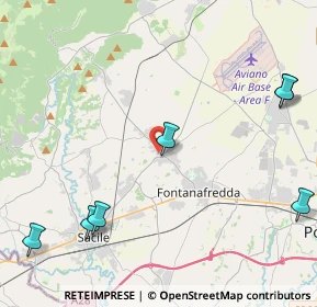 Mappa Via G. Pascoli, 33074 Fontanafredda PN, Italia (7.14)