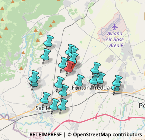 Mappa Via G. Pascoli, 33074 Fontanafredda PN, Italia (3.1665)