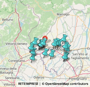 Mappa Via V. Bellini, 33074 Fontanafredda PN, Italia (10.44368)