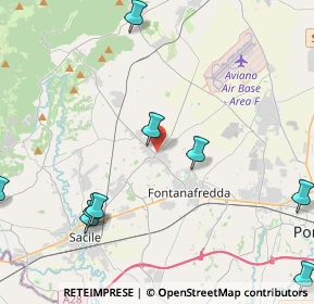 Mappa Via V. Bellini, 33074 Fontanafredda PN, Italia (6.76857)