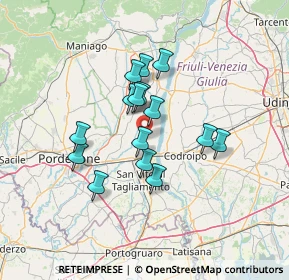 Mappa 33098 Valvasone PN, Italia (10.572)