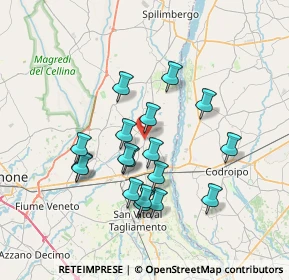 Mappa 33098 Valvasone PN, Italia (6.35)