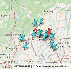 Mappa Via del Var, 33074 Fontanafredda PN, Italia (10.38471)