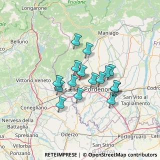 Mappa Via del Var, 33074 Fontanafredda PN, Italia (10.45438)