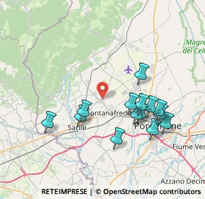 Mappa Via del Var, 33074 Fontanafredda PN, Italia (7.25)