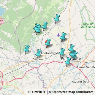 Mappa Via del Var, 33074 Fontanafredda PN, Italia (6.83133)