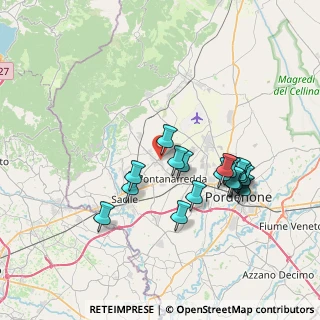 Mappa Via del Var, 33074 Fontanafredda PN, Italia (6.84111)