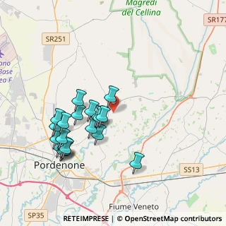 Mappa Via Adige, 33084 Cordenons PN, Italia (3.717)