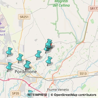 Mappa Via Adige, 33084 Cordenons PN, Italia (4.19167)