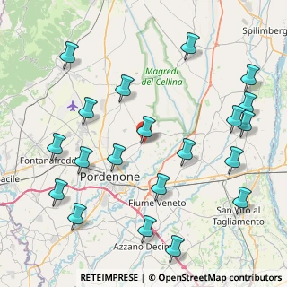 Mappa Via Adige, 33084 Cordenons PN, Italia (9.9715)