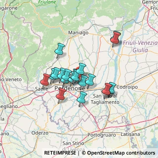Mappa Via Adige, 33084 Cordenons PN, Italia (10.402)