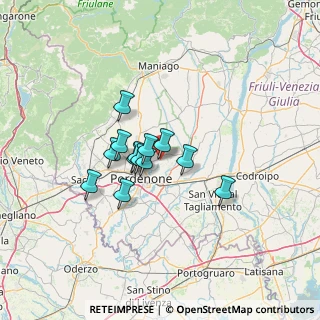 Mappa Via Adige, 33084 Cordenons PN, Italia (8.9)