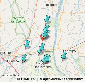 Mappa Via Maiaroff, 33098 Arzene PN, Italia (6.14)