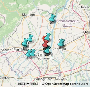 Mappa Via Maiaroff, 33098 Arzene PN, Italia (9.9785)