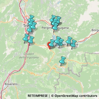 Mappa Via alla Villa, 38049 Vattaro TN, Italia (7.03333)