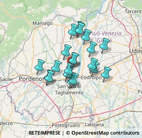Mappa Via Trieste, 33098 Valvasone PN, Italia (9.525)
