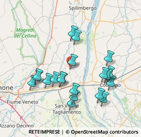 Mappa Via Trieste, 33098 Valvasone PN, Italia (7.2985)