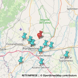 Mappa Via Chialaret, 33084 Cordenons PN, Italia (7.24091)