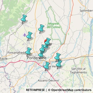 Mappa Via Chialaret, 33084 Cordenons PN, Italia (6.20455)