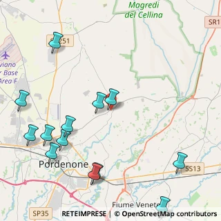 Mappa Via Chialaret, 33084 Cordenons PN, Italia (5.45308)