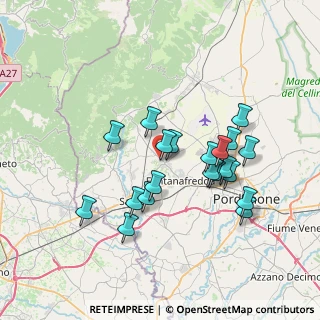 Mappa Via Arrigo Boito, 33074 Fontanafredda PN, Italia (6.578)