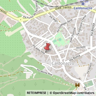 Mappa Via della Villa, 26, 38052 Caldonazzo, Trento (Trentino-Alto Adige)