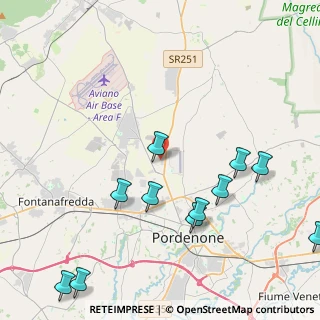 Mappa Via de la Comina, 33170 Pordenone PN, Italia (5.09273)