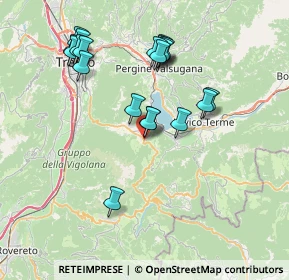 Mappa SS349, 38049 Vattaro TN, Italia (7.489)