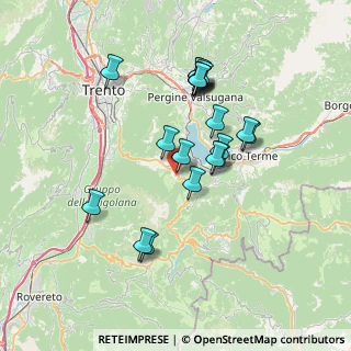 Mappa Via Doss del Bue, 38049 Vattaro TN, Italia (6.4525)