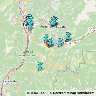Mappa Via Doss del Bue, 38049 Vattaro TN, Italia (7.4715)