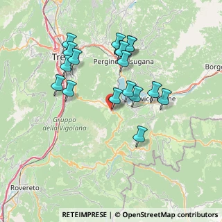 Mappa Via Doss del Bue, 38049 Vattaro TN, Italia (7.09278)