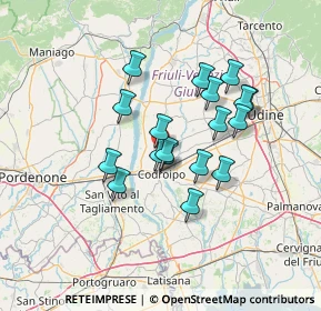 Mappa Via Mussars, 33033 Codroipo UD, Italia (10.93111)