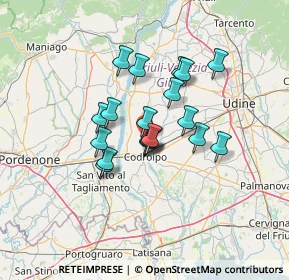 Mappa Via Mussars, 33033 Codroipo UD, Italia (9.66895)