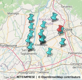 Mappa Via Mussars, 33033 Codroipo UD, Italia (10.708)