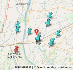 Mappa Via Mussars, 33033 Codroipo UD, Italia (6.62692)