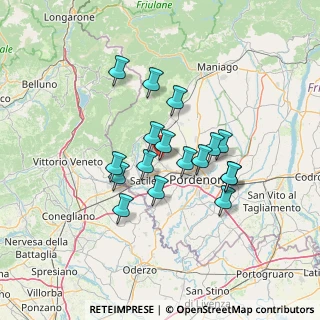 Mappa Via Rivata, 33074 Fontanafredda PN, Italia (10.94824)