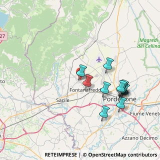 Mappa Via Rivata, 33074 Fontanafredda PN, Italia (7.575)