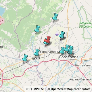 Mappa Via Rivata, 33074 Fontanafredda PN, Italia (6.51929)