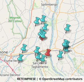 Mappa Via Trieste, 33098 Valvasone PN, Italia (6.65111)