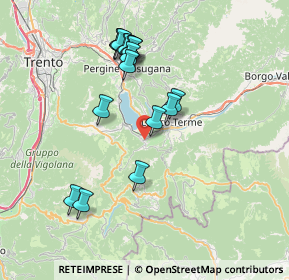 Mappa 38052 Caldonazzo TN, Italia (7.15529)