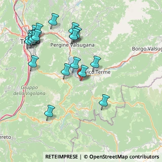 Mappa 38052 Caldonazzo TN, Italia (9.3855)